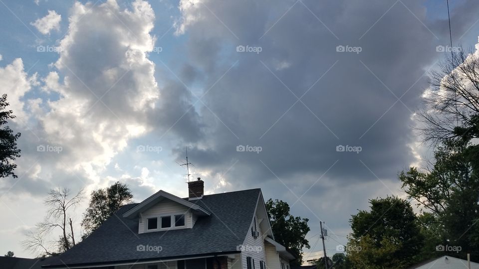 No Person, Architecture, House, Sky, Roof