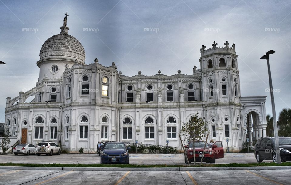 historical cathedral . in Galveston,Texas