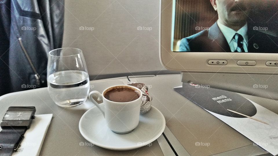 Coffee on board. turkish coffee on board