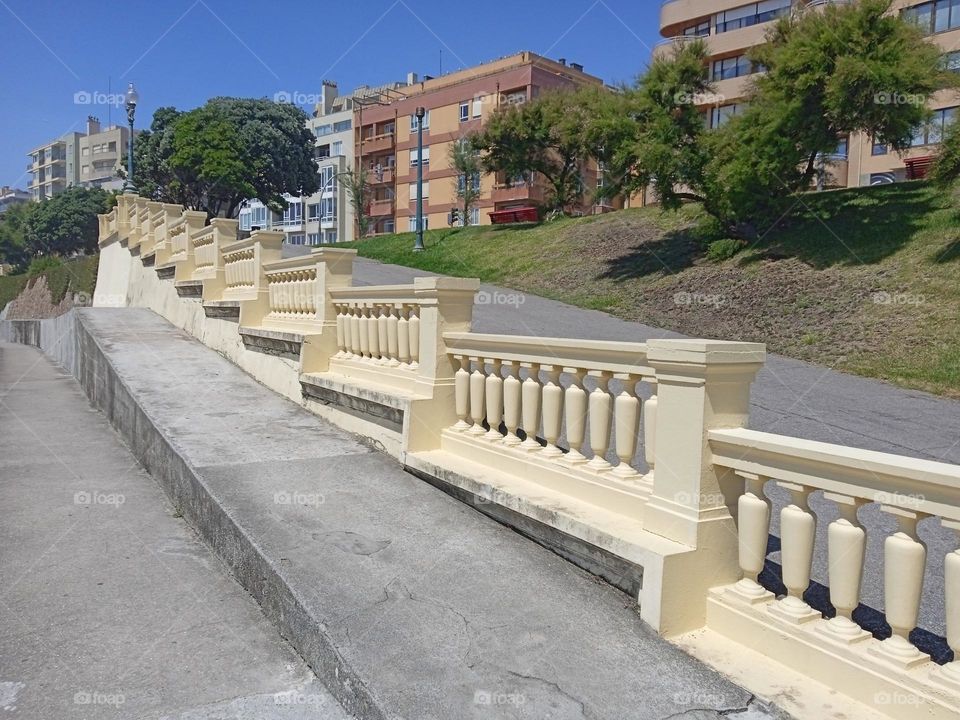 stairs to the beach in Porto