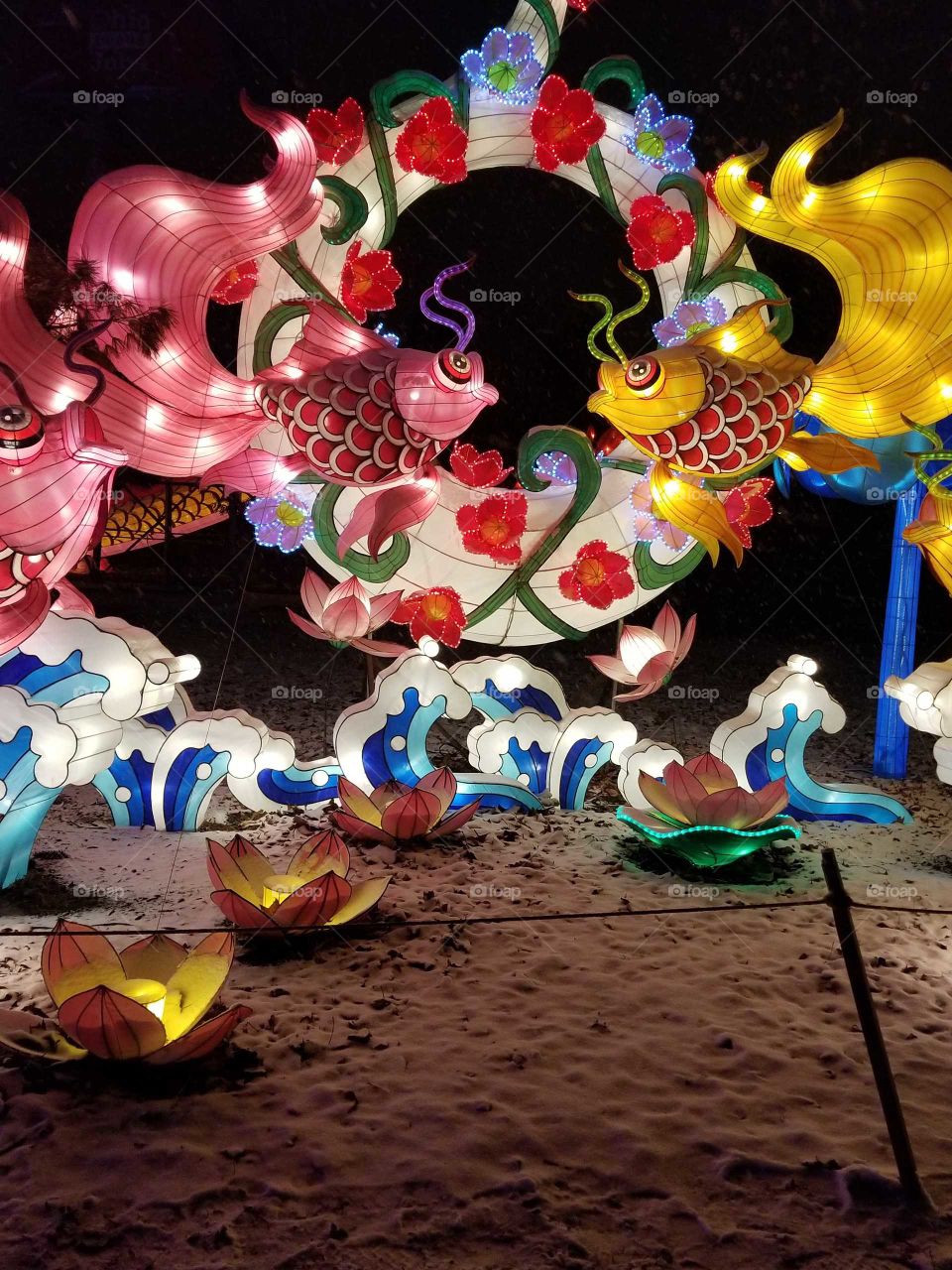 Vivid colors in the lantern festival