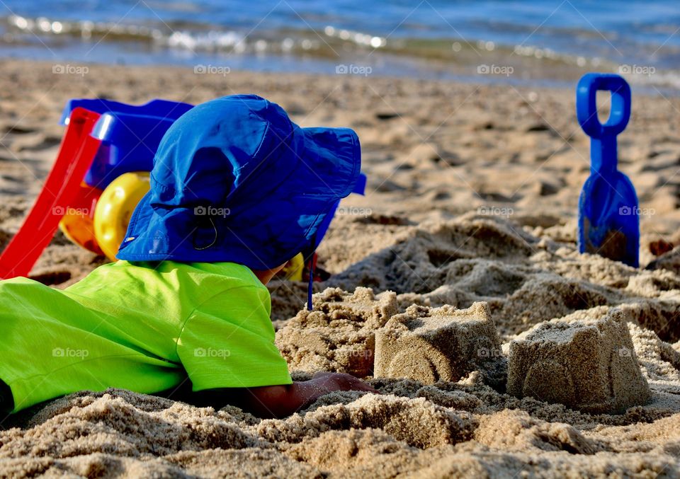 Taking a break at the beach 