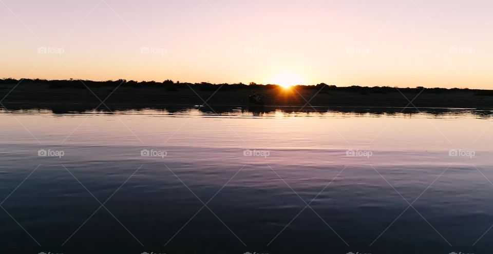 Sunset, Water, Dawn, Lake, Reflection