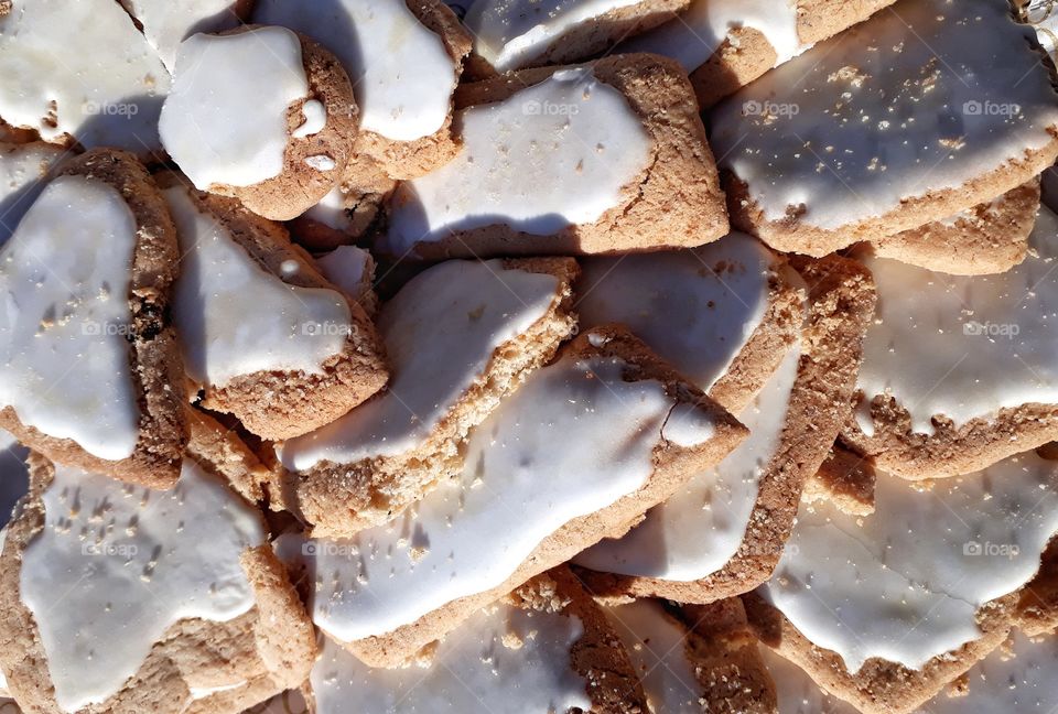 homemade traditional fall cookies. Sardinia Italy