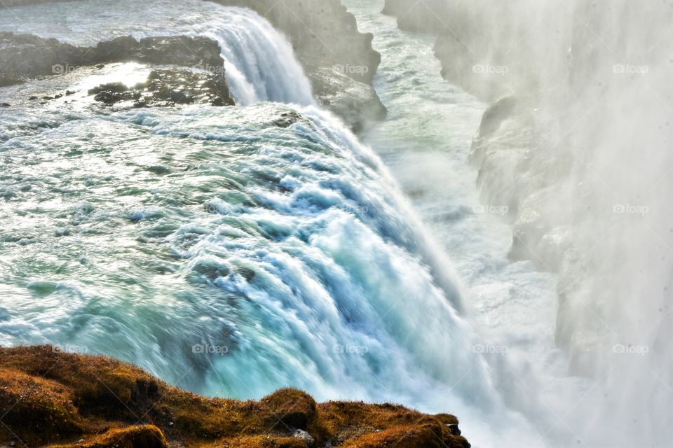 Water, No Person, Nature, Waterfall, Rock