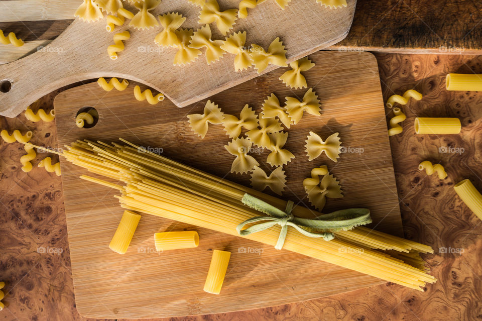 Different types of pasta