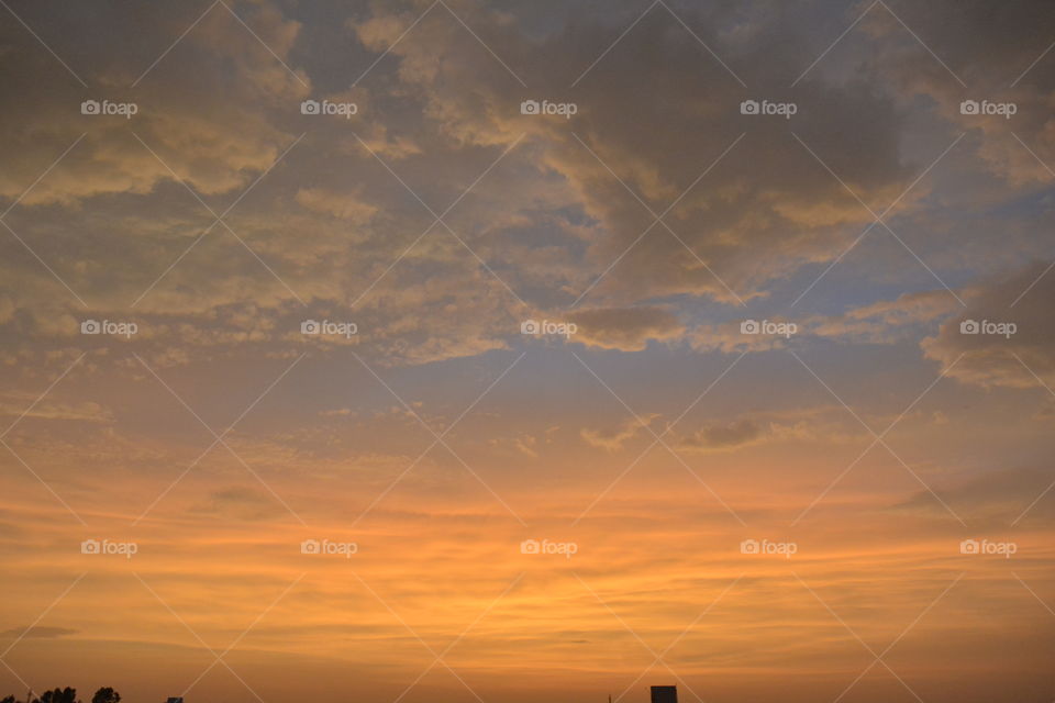orange sky  at evening1