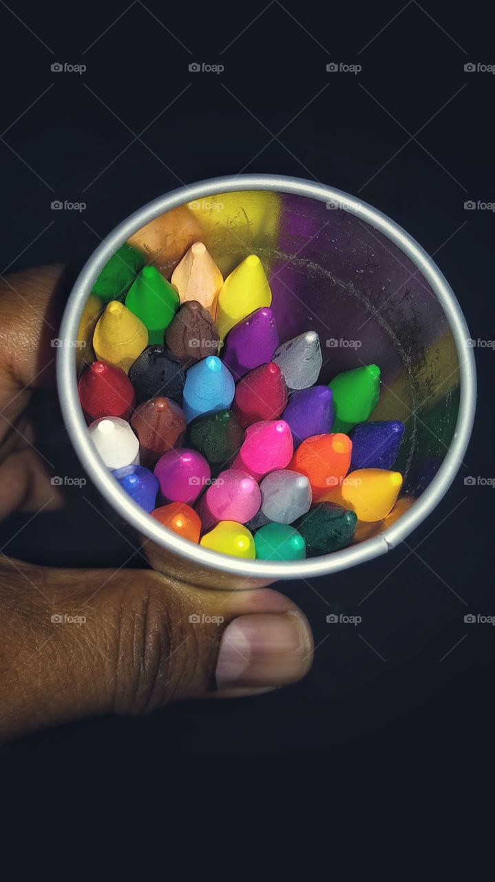 colourful wax colours