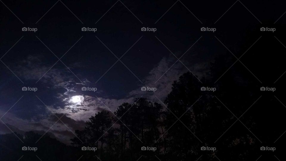 Sky, Moon, No Person, Nature, Dark