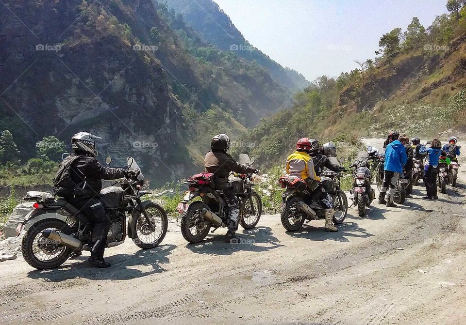 Biking trip in the mountains
