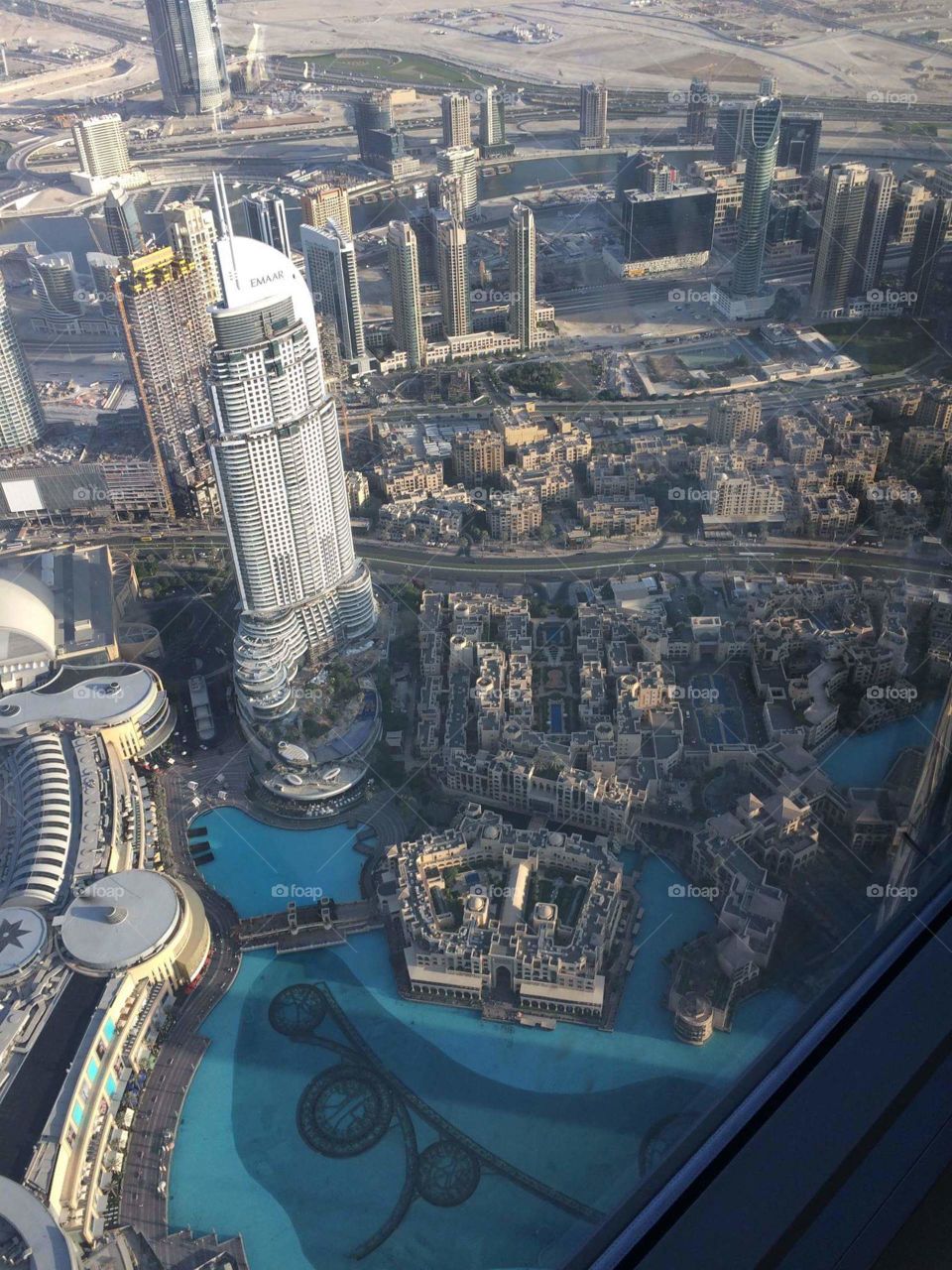 très belle vue aérienne à Dubaï