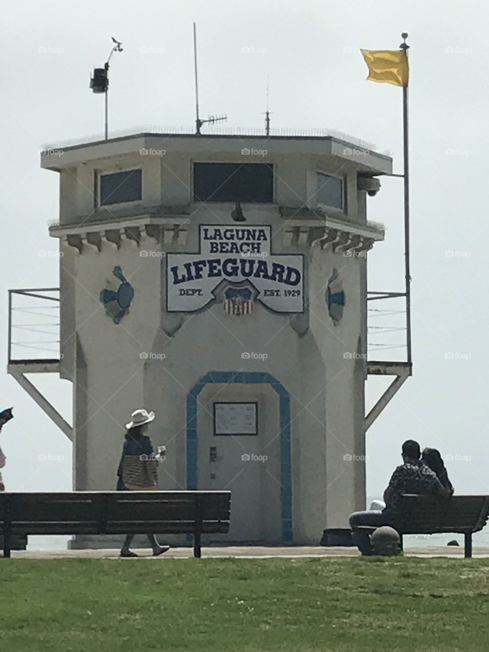 Lifeguard tower Laguna beach 