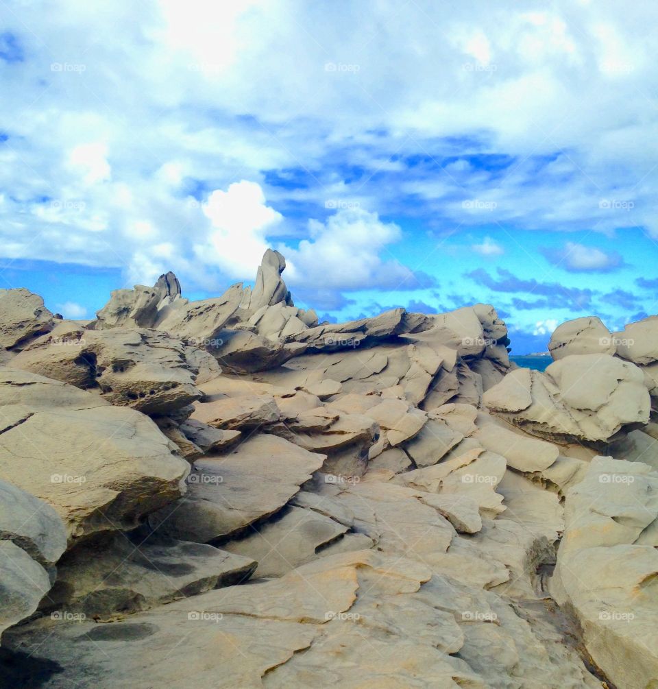 Lava rock formation