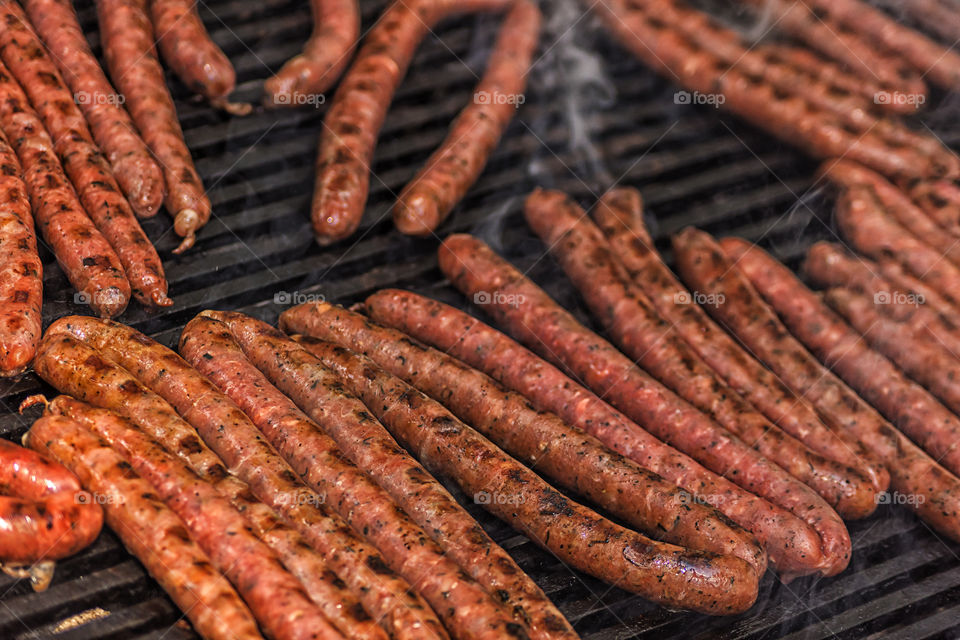 Grilled sausages