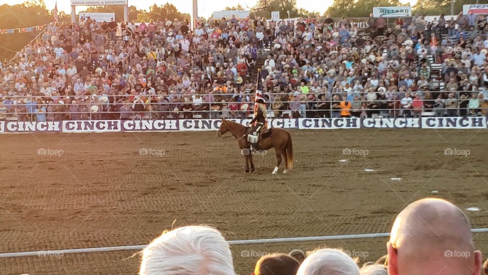 view from bleachers up high