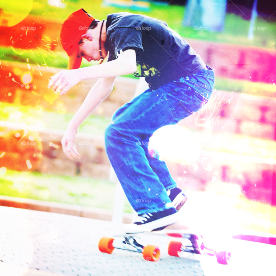 longboarding skateboarding by lightanddrawing