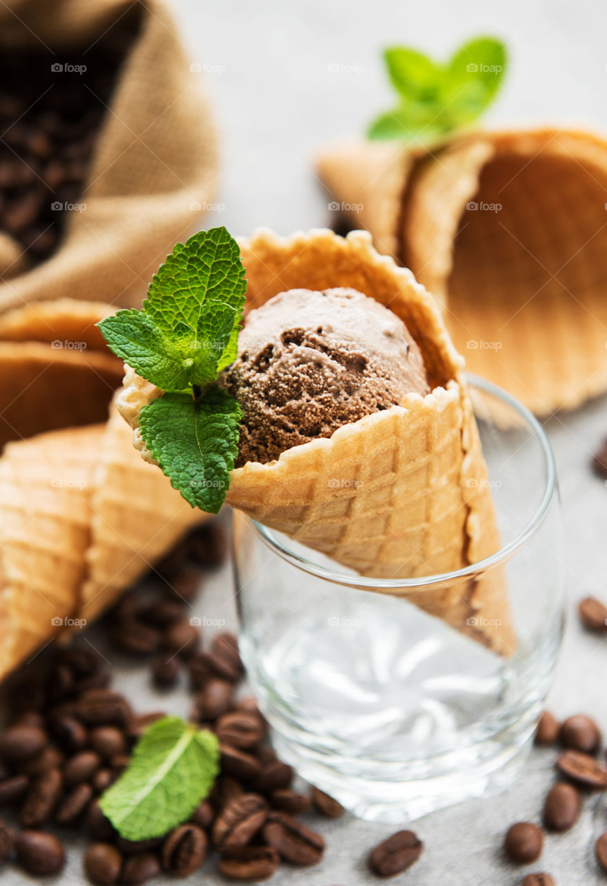 Chocolate ice cream 