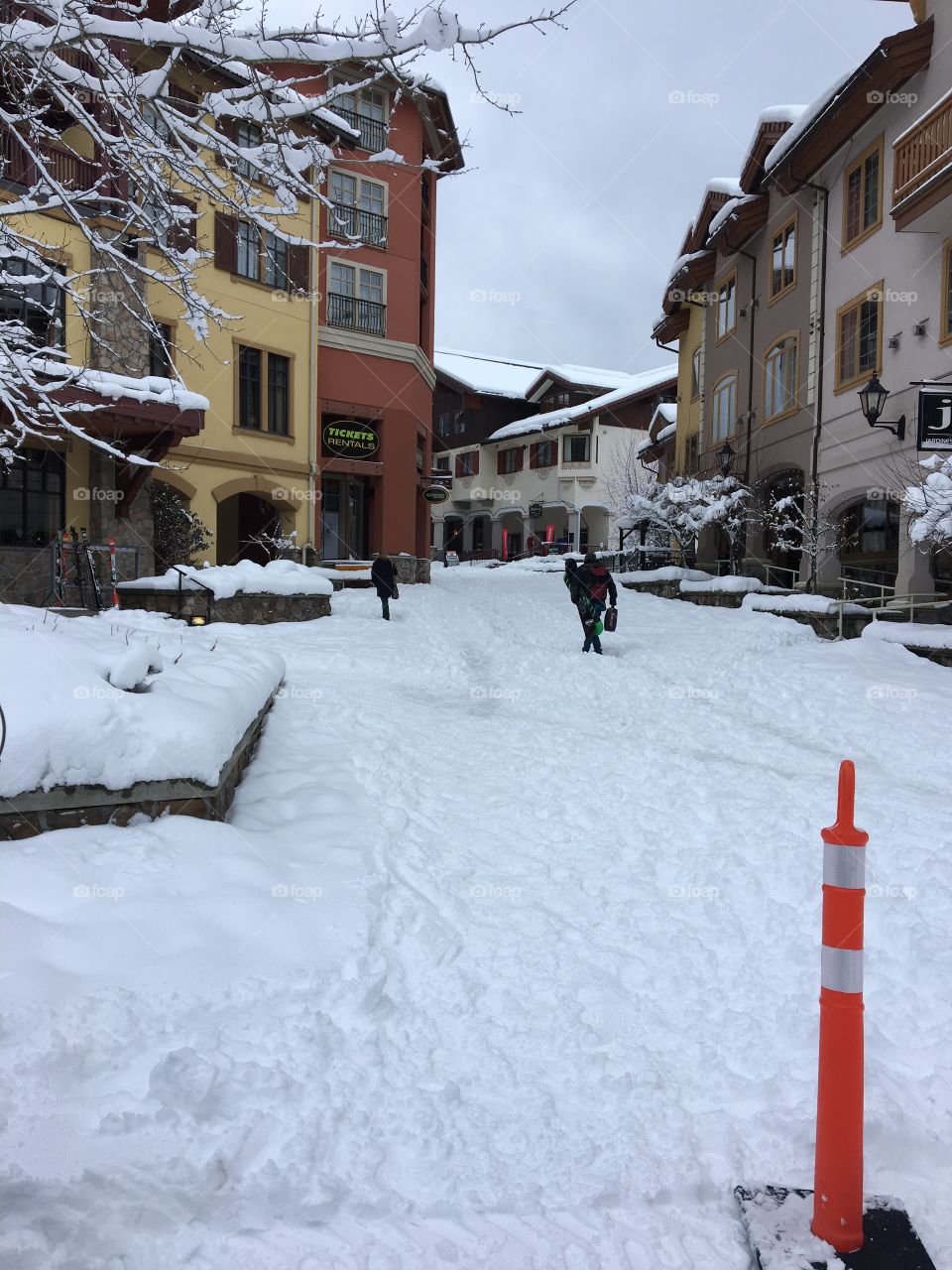 Quite day at sunpeaks resort 