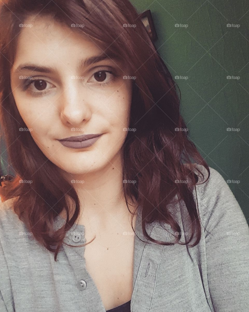 Testing new lipstick
Selfie of the day