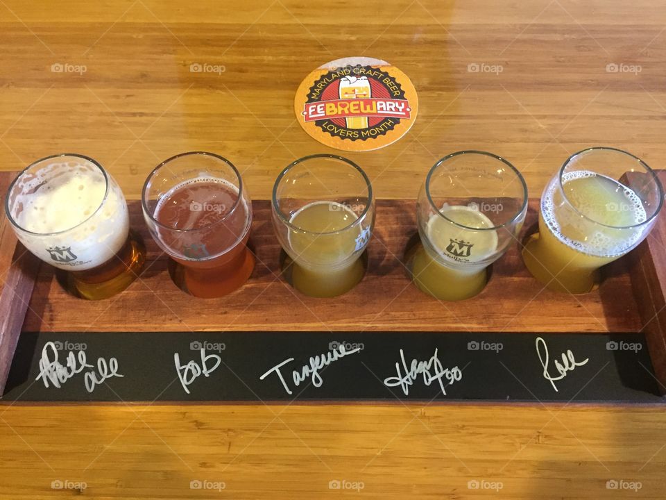 Beer Tasting at a local brewery