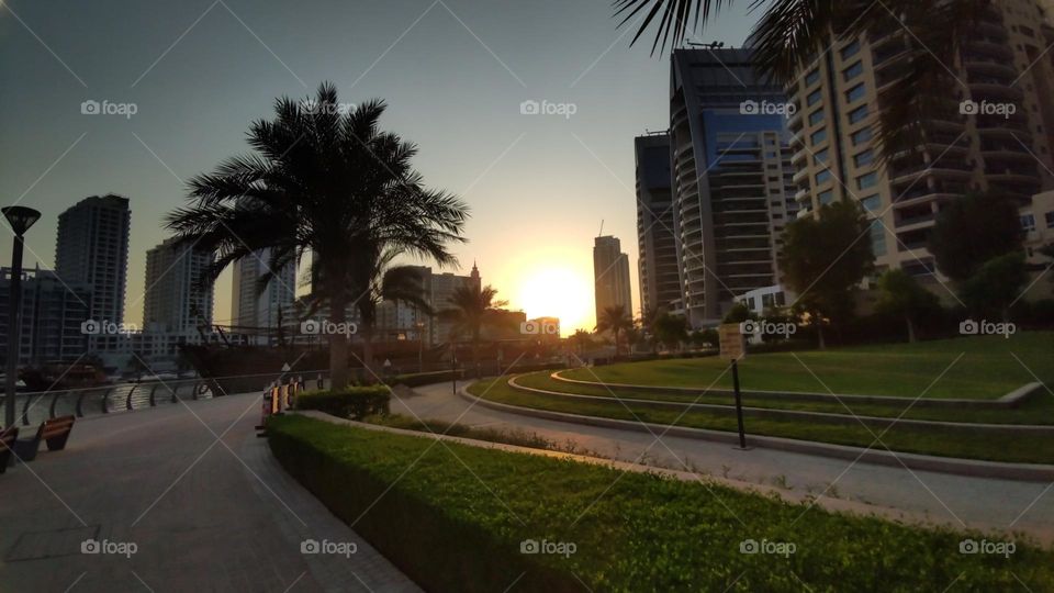 Sunset in Dubai