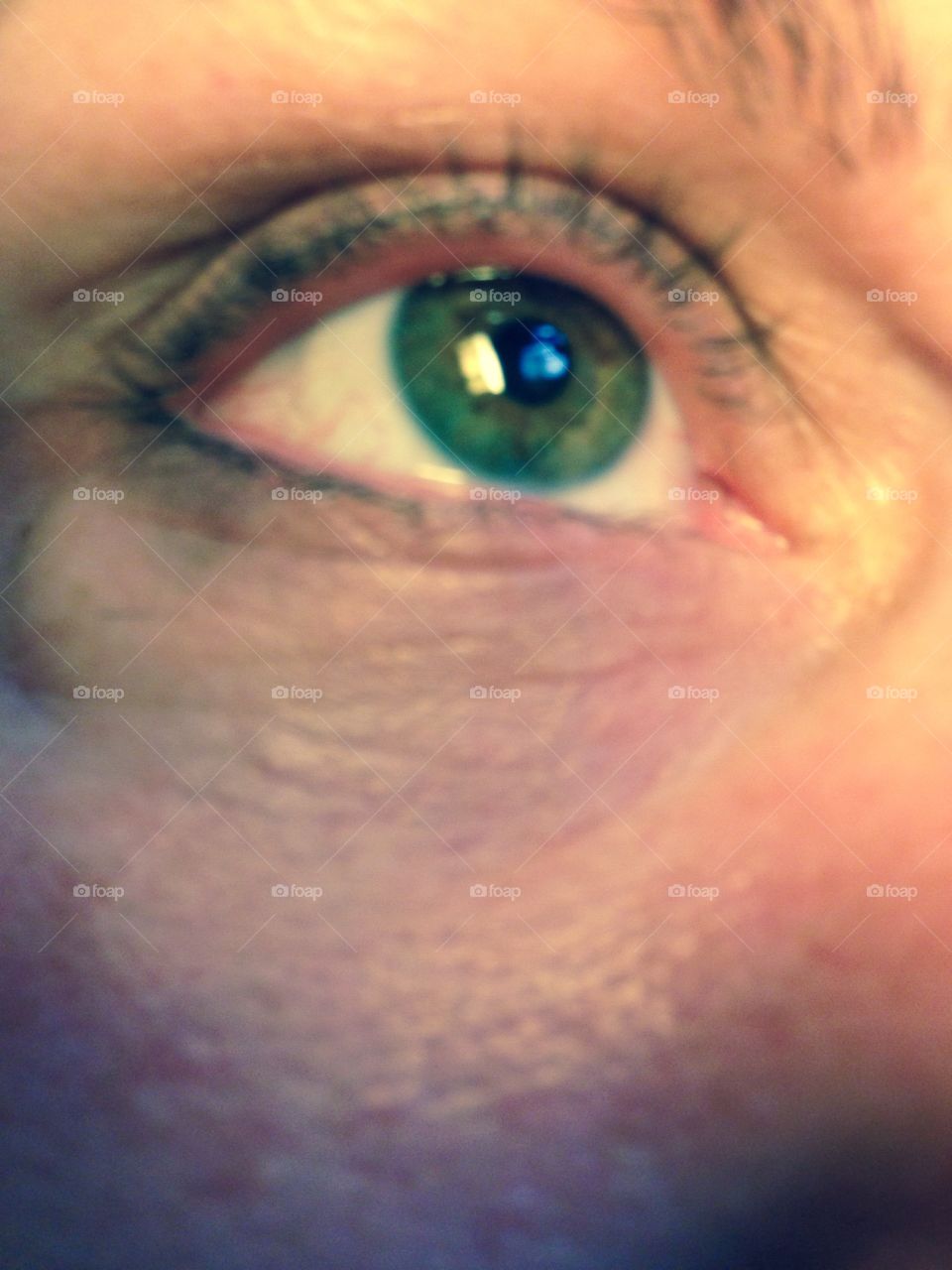 My eye close up