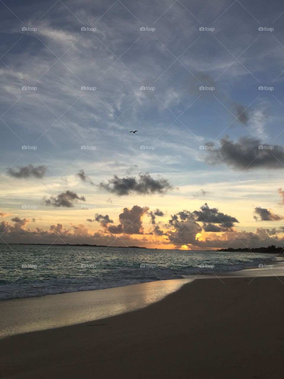 Sunrise in Bahamas 