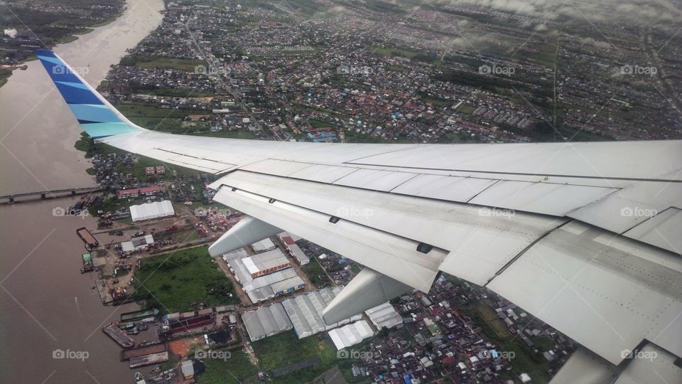 prior landing to Supadio Airport, Pontianak