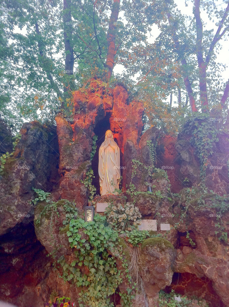 trees rocks praying prayer by trbgnnr