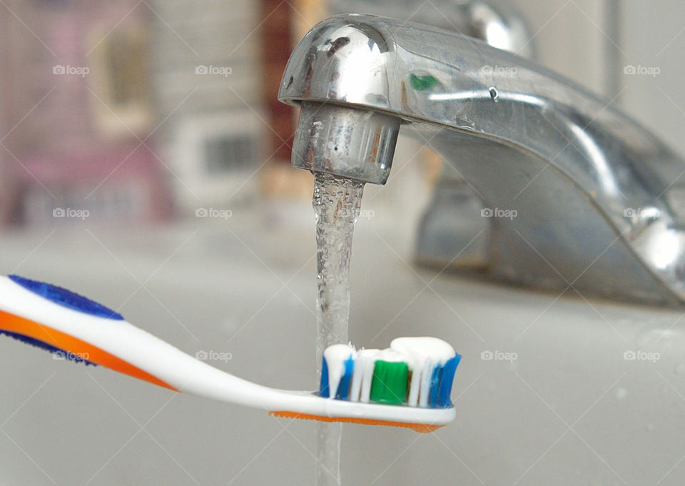 Close-up of toothbrush
