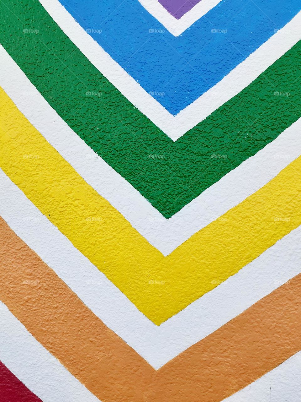 This photo shows a part of a colorful mural outside the LGBT+ Center in Orlando, Florida.