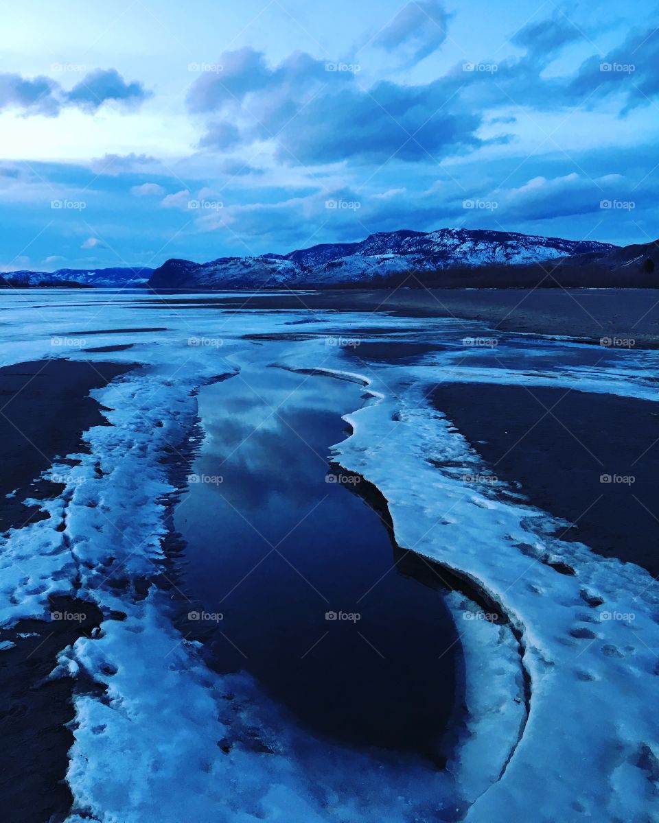  Beautiful winter evening at the beach! 