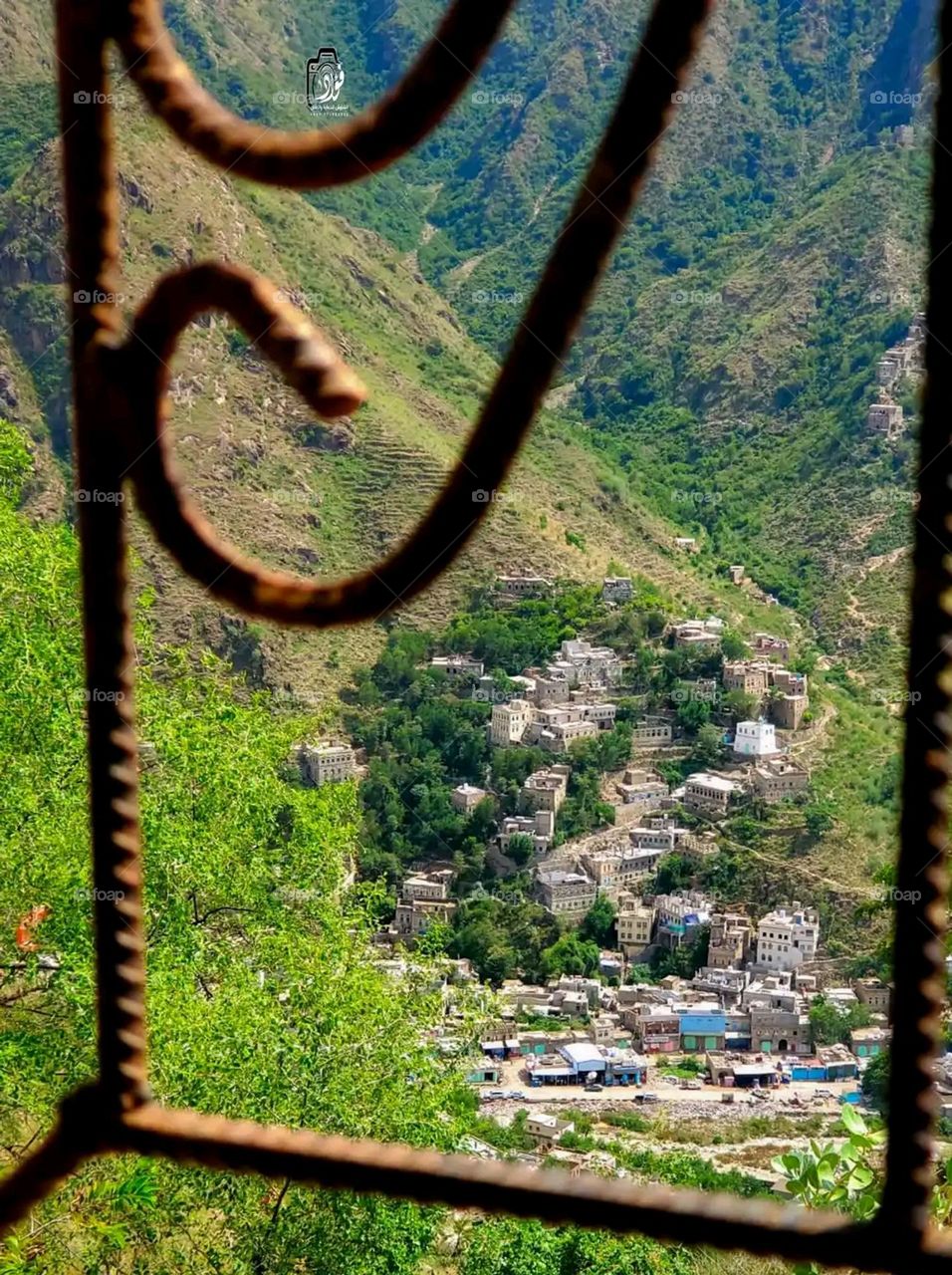 Glory be to God, the magnificent and picturesque view and the natural green trees are a view that is nothing more wonderful than it