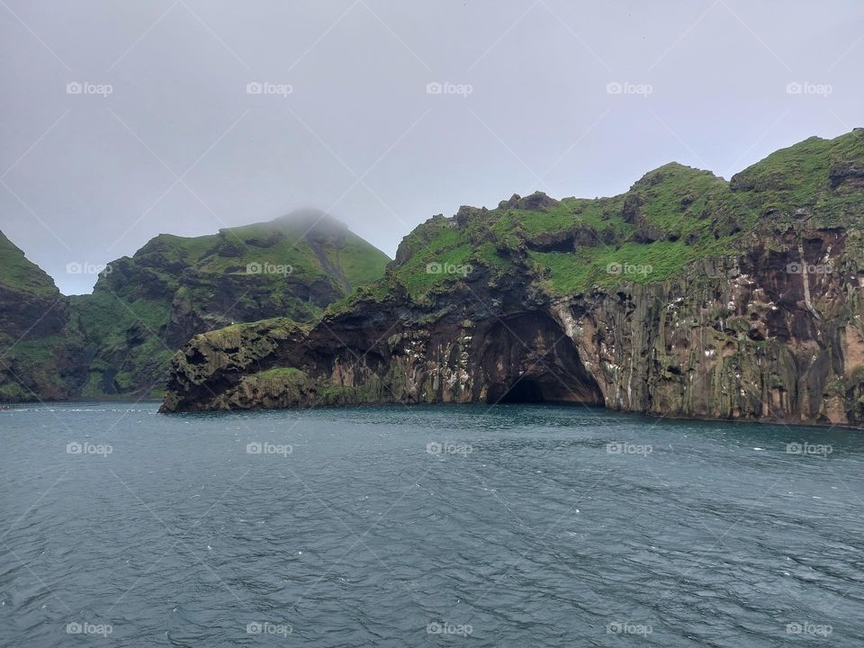 Exploring the ocean. Picturesque fjord, hidden secrets waiting to be uncovered.