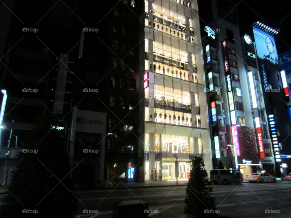 City, Street, Building, Business, Light