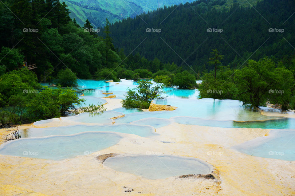 Tibet. Huanglong Scenic and Historic Interest Area