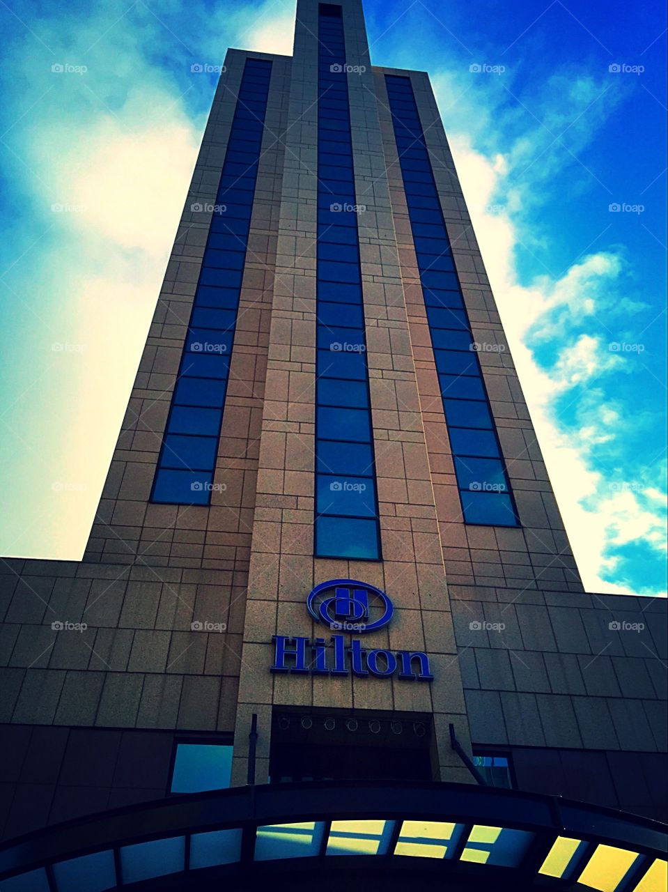 Looking Up. Hilton Hotel in Glasgow