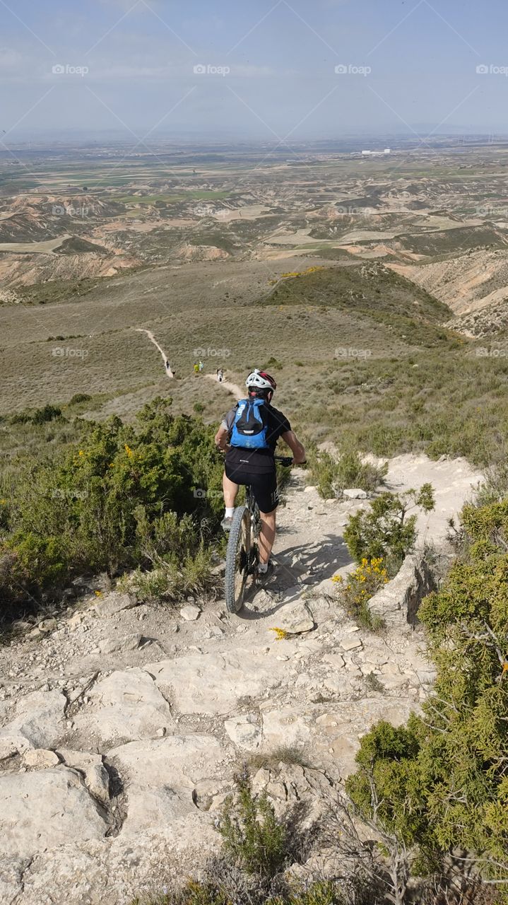 Bisiclisto.Bardenas Reales