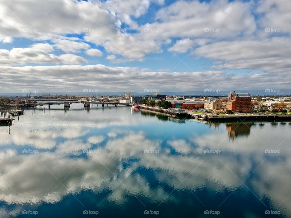 Aerial Mirror reflection 