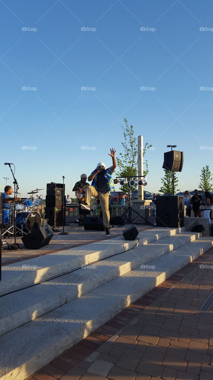 Raggae Band In The Summer