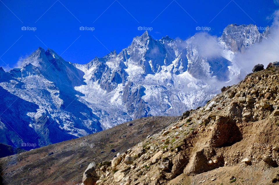 Beautiful mountain view in Tibet 