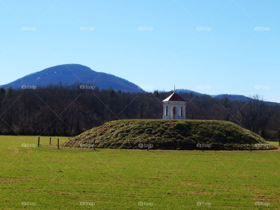 Native American mound near Helen Georgia