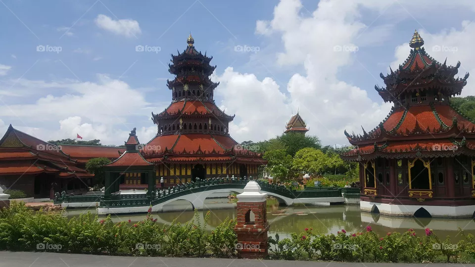 Thai house - made of wood