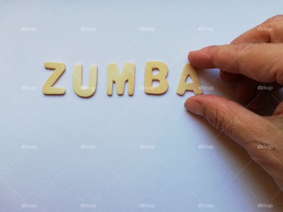 Written :"zumba"