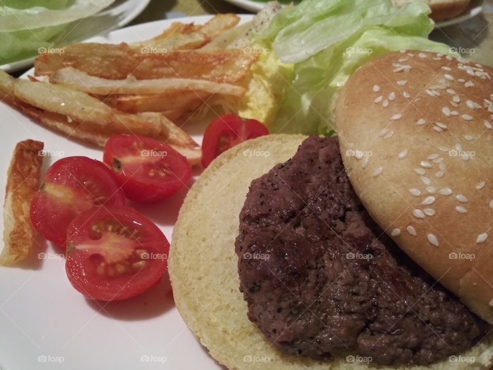 Homemade Hamburger healthy and yummer