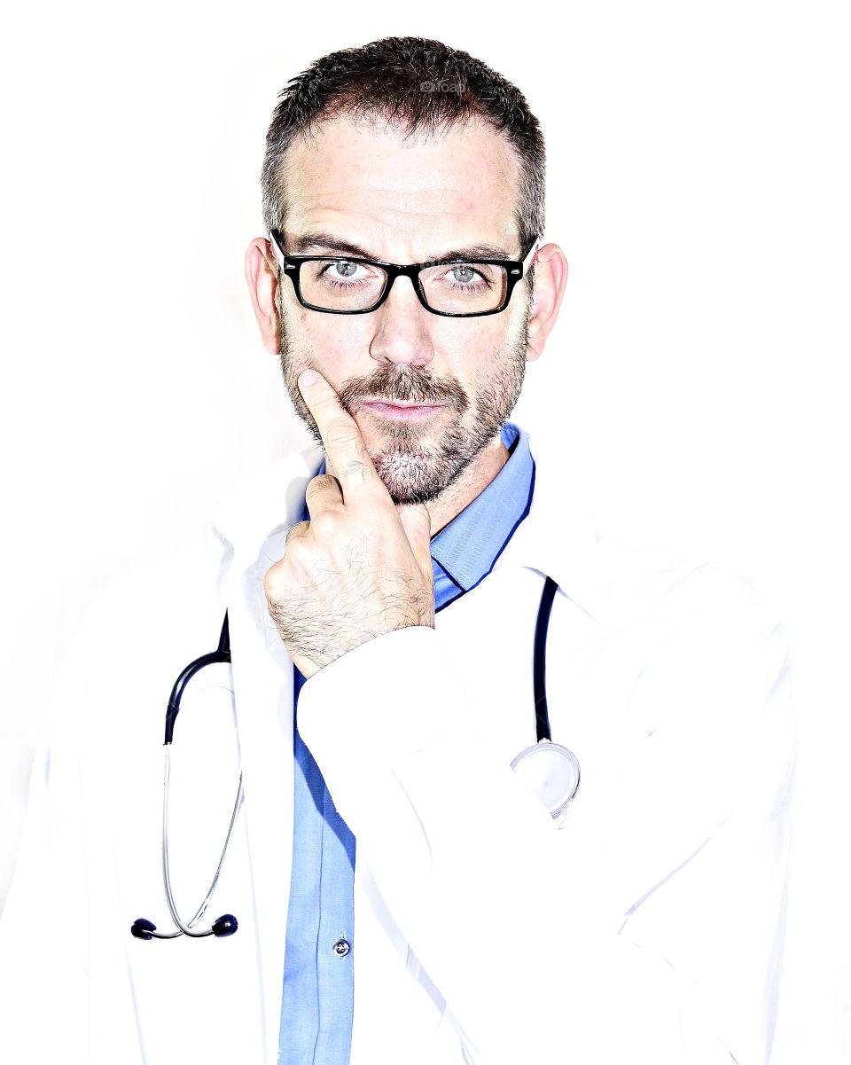 Portrait of a doctor with stethoscope