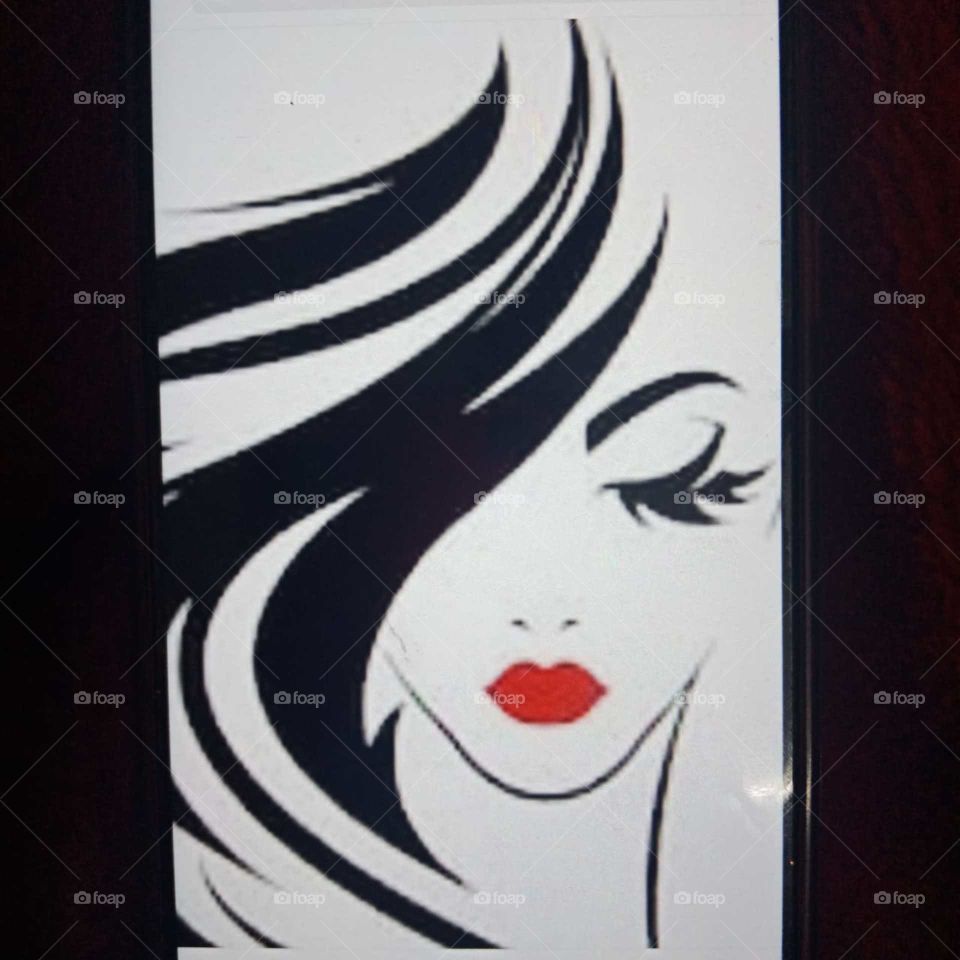 Glossy hair logo