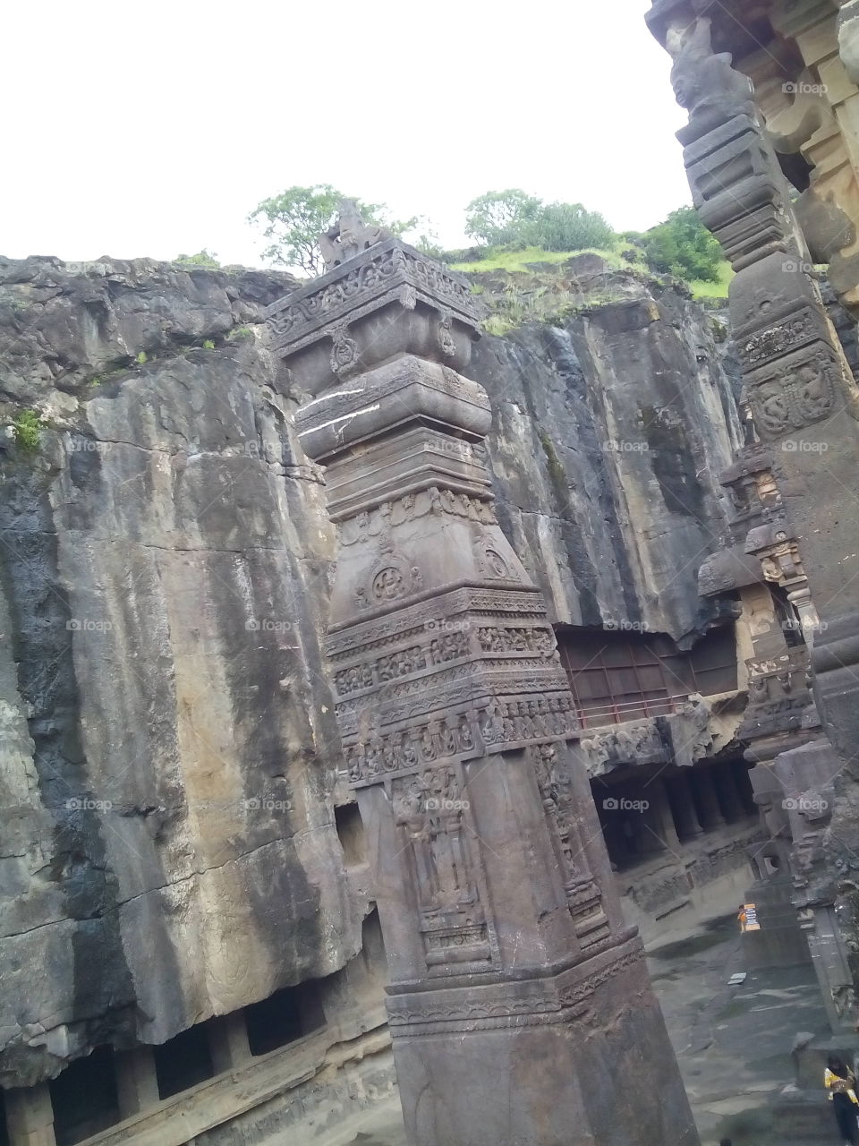Ancient Cave of India- Ellora
Excavated between 500 A.D. to 700 A.D.
The Kailash temple
Cave no 16
inside picture of a minar 
The symbol of Glory