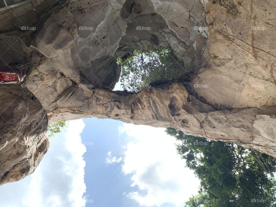 Cave above Khao Rup Chang temple