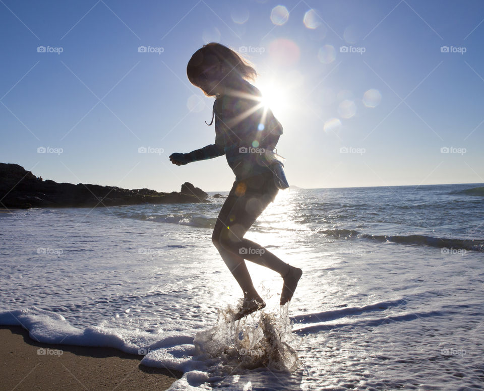 Beach sun, jump off